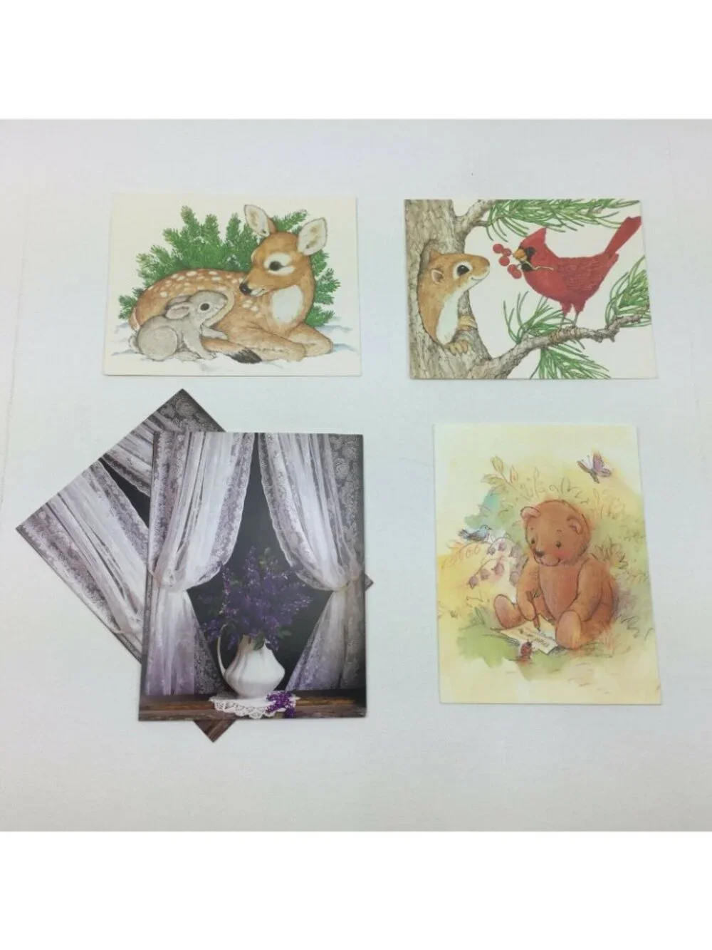 Vintage Current Quilt Box Greeting Card Lot  Assorted Designs Thank You Blank Ca